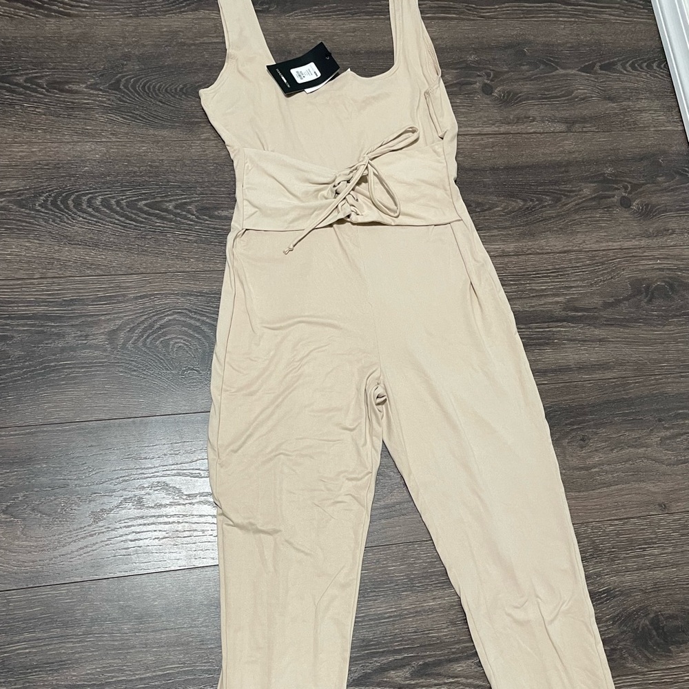 Fashion Nova Taupe jumpsuit